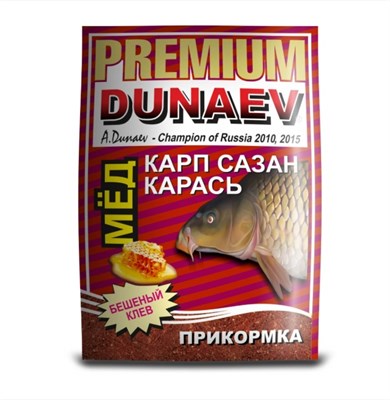 Прикормка Dunaev-Premium 1 кг КАРП САЗАН КАРАСЬ Мёд - фото 4548