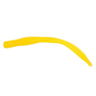 Приманка CRAZY TROUT WORM (Жёлтый, Сыр, 79 мм, 8 шт.) - фото 9569