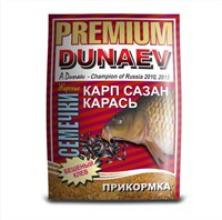 Прикормка Dunaev-Premium 1 кг КАРП КАРАСЬ Жаренная Семечка