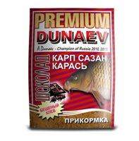 Прикормка Dunaev-Premium 1 кг КАРП САЗАН КАРАСЬ Шоколад