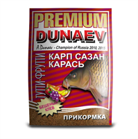 Прикормка Dunaev-Premium 1 кг КАРП САЗАН КАРАСЬ Тутти-Фрутти